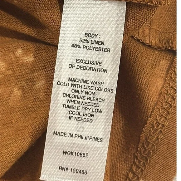 Market & Spruce Adjustable Strap Linen Blend Tank Top Brown Floral StitchFix L - Picture 3 of 4